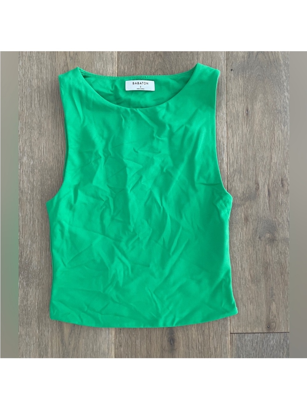 Babaton Aritzia Vibrant Green Tank Top size small